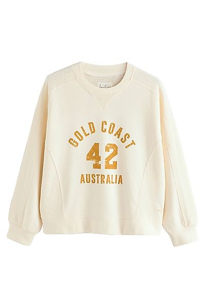 Next Sweater Sweatshirt mit Waffelstruktur aus 100 % Baumwolle (1-tlg) günstig online kaufen