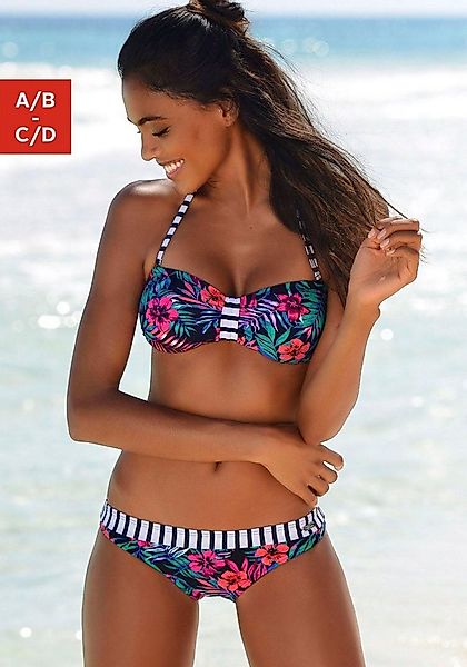 Venice Beach Bandeau-Bikini-Top Summer, mit kontrastfarbener Schlaufe günstig online kaufen