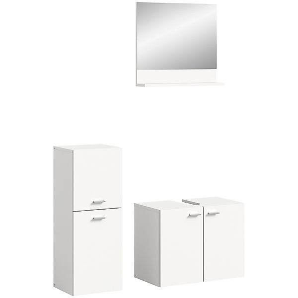 Badkombination 102 cm x 186 cm x 33 cm Weiß 3-tlg. günstig online kaufen
