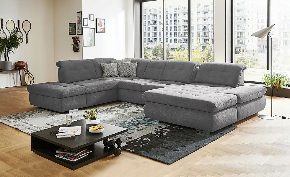 Lounge Collection Wohnlandschaft mit verschiedenen Funktionen Spencer ¦ gra günstig online kaufen