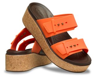 Crocs Brooklyn Cork Buckle Keilpantolette, Keilsandale, günstig online kaufen
