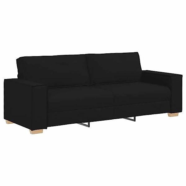 vidaXL 3-Sitzer-Sofa Schwarz 180 cm Stoff 4104992 günstig online kaufen