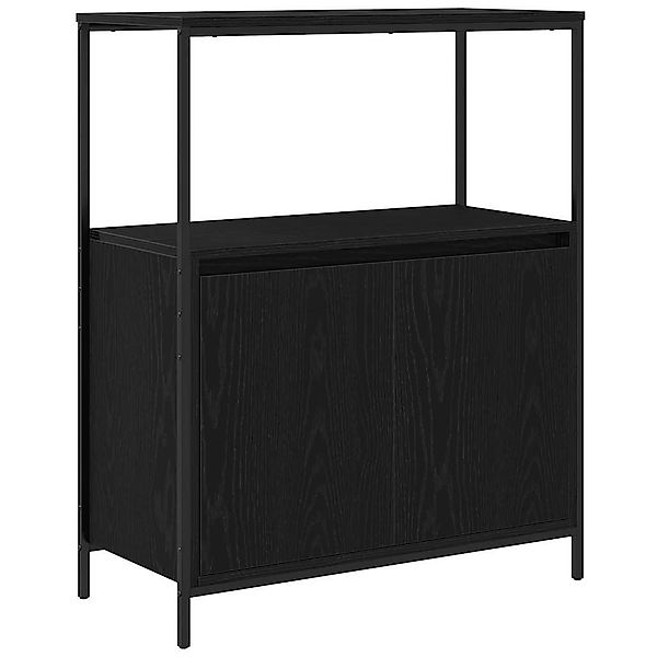 vidaXL Badezimmerspiegelschrank Badschrank mit Regalen Schwarz günstig online kaufen