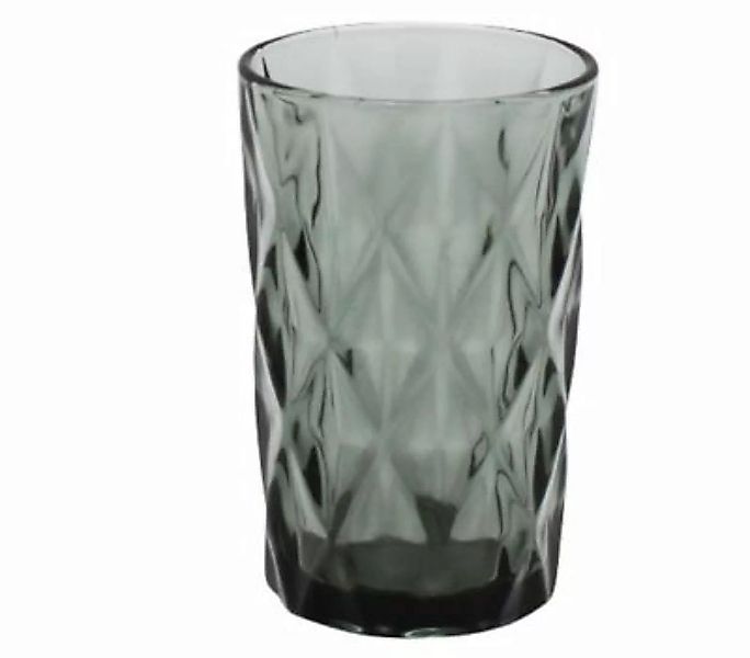 Werner Voss Longdrink Glas 300ml Raute anthrazit grau günstig online kaufen