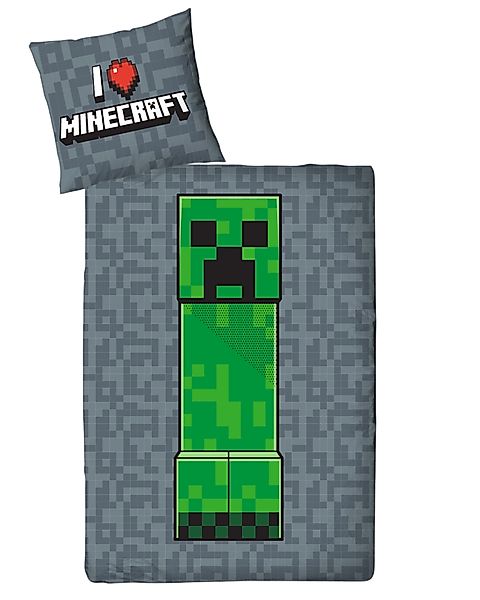 MTOnlinehandel Kinderbettwäsche Minecraft 135x200 + 80x80 günstig online kaufen