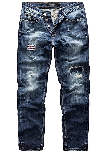 Amaci&Sons Straight-Jeans KANSAS Regular Fit Destroyed günstig online kaufen