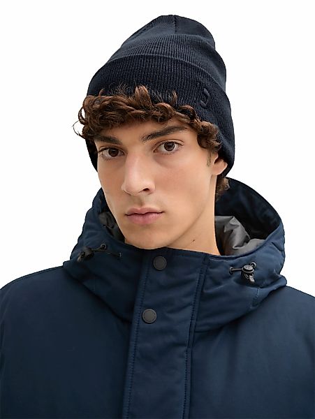 TOM TAILOR Denim Beanie, mit Logostickerei günstig online kaufen