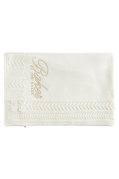 Babydecke Baker by Ted Baker Fleecedecke mit Zopfmuster, Baker by Ted Baker günstig online kaufen