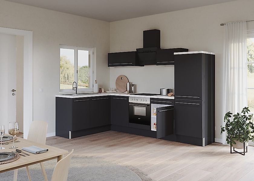 KOCHSTATION Küche "KS-Bern2", Stellmaße 175 x 295 cm, wahlweise mit E-Gerät günstig online kaufen