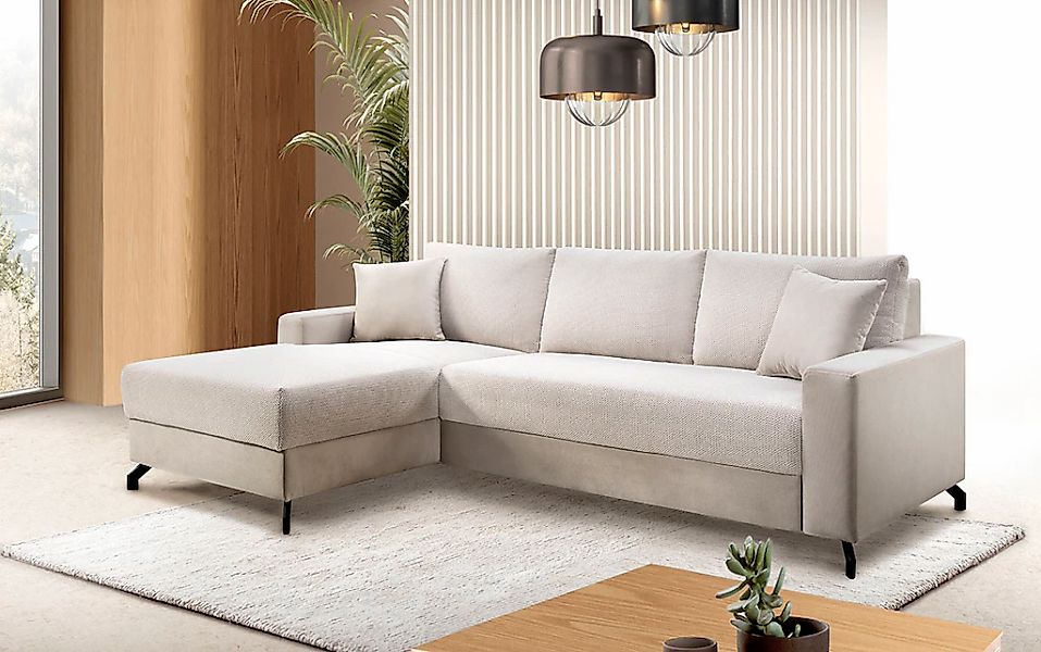 exxpo - sofa fashion Ecksofa "Quattro schlicht & zeitlos, bequem, L-Form, B günstig online kaufen