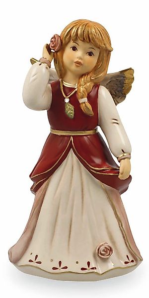 Goebel Dekofigur "Engel Herausgeputzt zum Fest" 8,5 x 7,5 x 15,5 cm günstig online kaufen