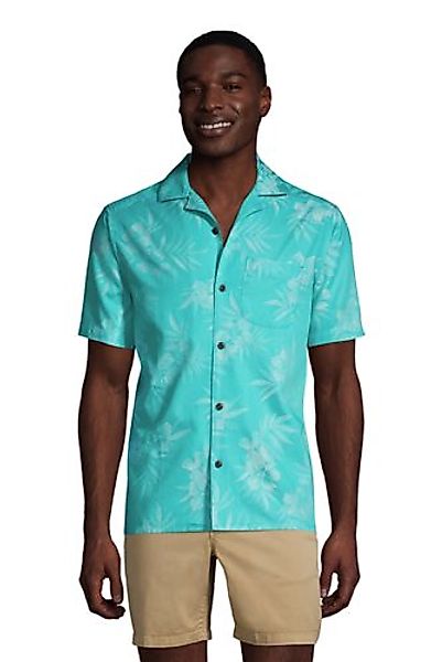 Hawaiihemd, Classic Fit, Herren, Größe: M Normal, Blau, Baumwolle, by Lands günstig online kaufen