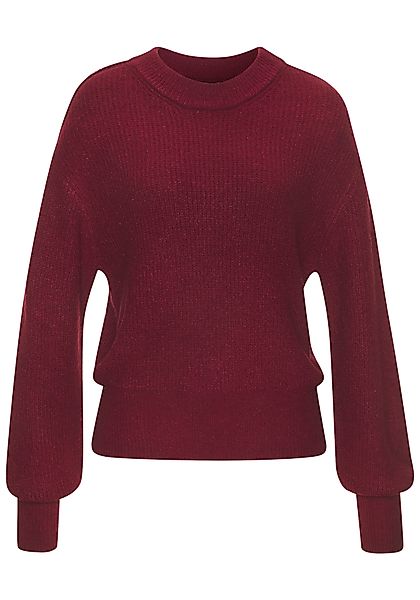 LASCANA Strickpullover in Melange-Optik, lockerer Damenpullover, günstig online kaufen