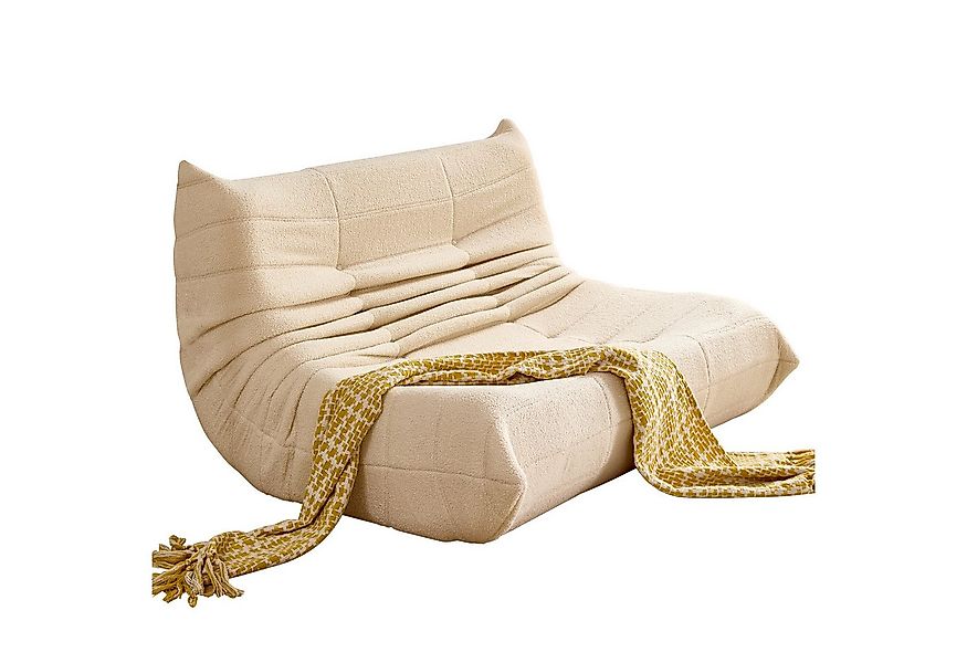 MODFU Sofa Klappbares Einzelsofa, Teddy-Samt Sofa für maximalen Komfort - H günstig online kaufen