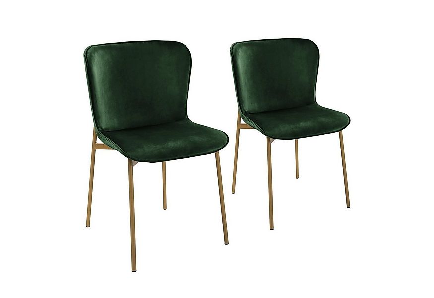 SVITA Esszimmerstuhl MARY (2er-Set), Esszimmerstühle, Armlehnen, Metallbein günstig online kaufen