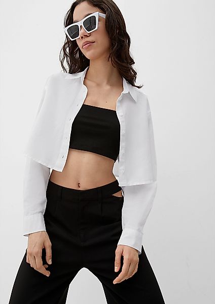 QS Langarmbluse Bluse im Boxy-Schnitt günstig online kaufen