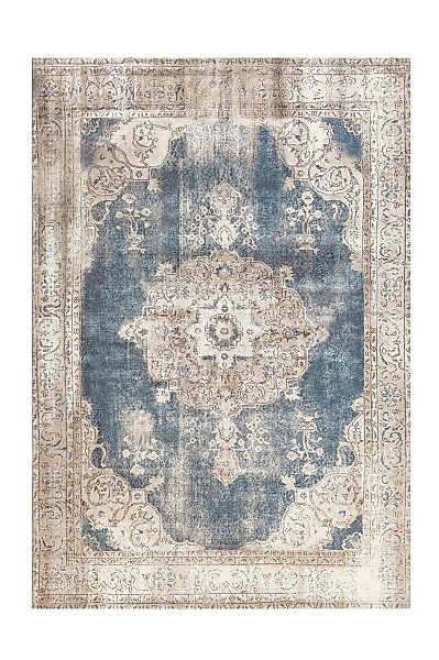 Qiyano Teppich Kurzflorteppich Hikina 100 Blau günstig online kaufen