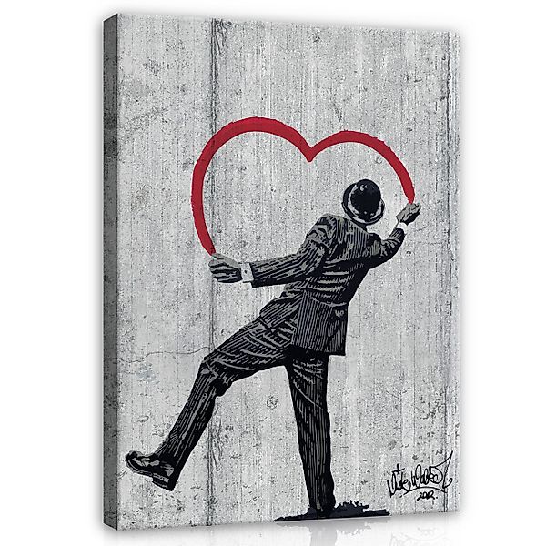 Wallarena Leinwandbild Graffitti Banksy Street Art günstig online kaufen
