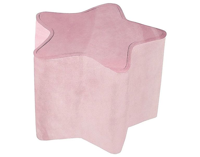 roba® Kinderhocker Kinderhocker Hocker Stoffsitz Samtstoff Sternform Sitz B günstig online kaufen