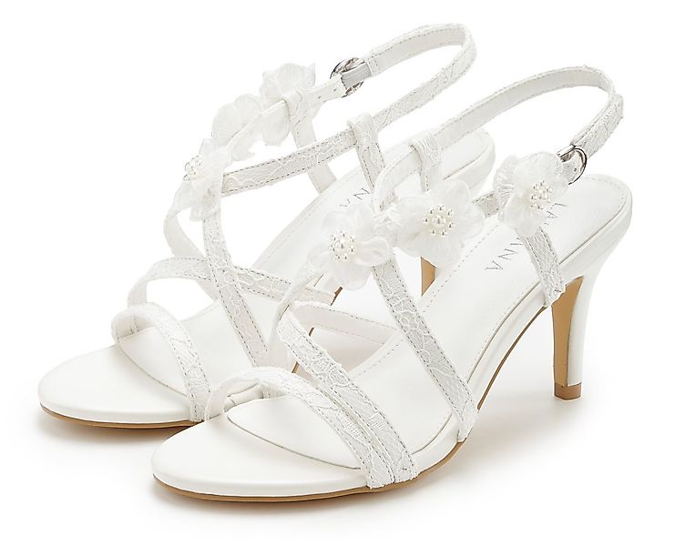 LASCANA Riemchenschuh mit Absatz, High-Heel-Sandalette Romantische Sandalet günstig online kaufen
