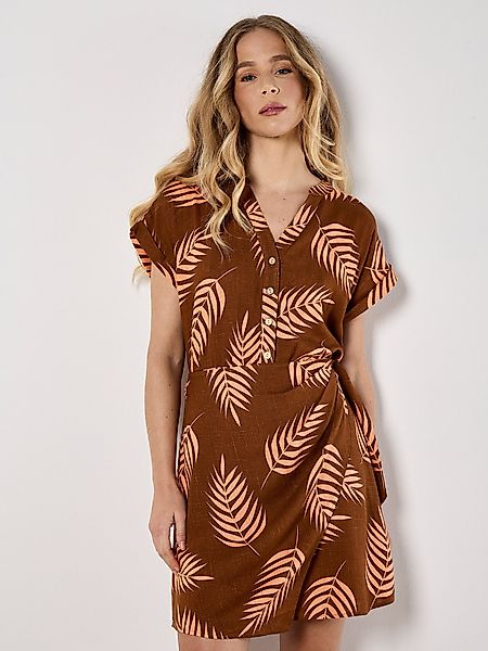 Apricot Druckkleid günstig online kaufen