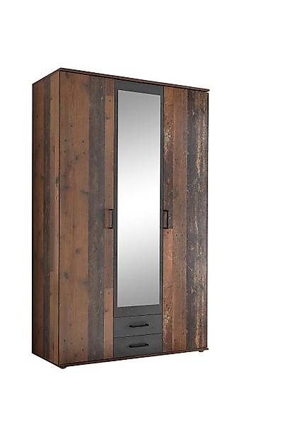 Bega Consult Kleiderschrank Kleiderschrank Chicago Melamin Old Style 3-türi günstig online kaufen