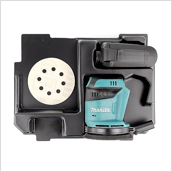 Makita Akku-Exzenterschleifer DBO180ZE Maschine mit Einlage günstig online kaufen