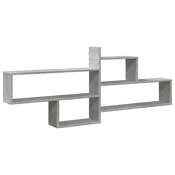 vidaXL Regal Wandregal Betongrau 167,5x18x68 cm günstig online kaufen