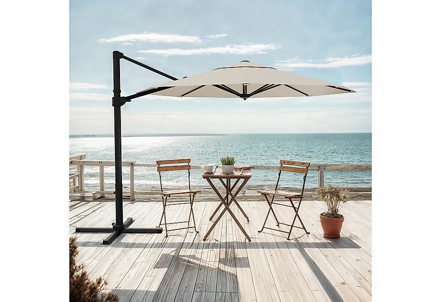 HOMALL Sonnenschirm 300x400 cm Ampelschirm mit Ständer, 360 Grad drehbar, U günstig online kaufen