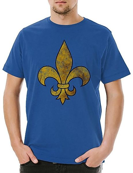 Urban Backwoods Print-Shirt Fleur De Lis Herren T-Shirt Sol Royal Louis Fra günstig online kaufen