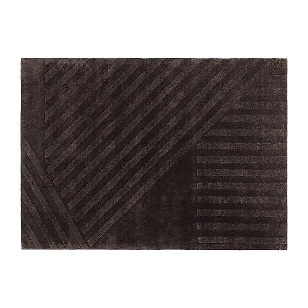 Levels Wollteppich stripes braun 170 x 240cm günstig online kaufen