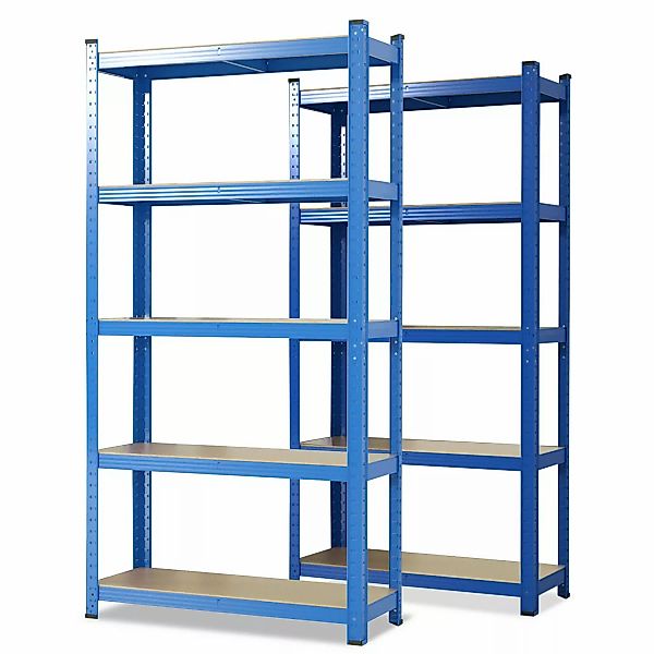 KARAT Schwerlastregal Odin 2er Set Traglast bis 875 kg Blau 180 x 90 x 40 c günstig online kaufen