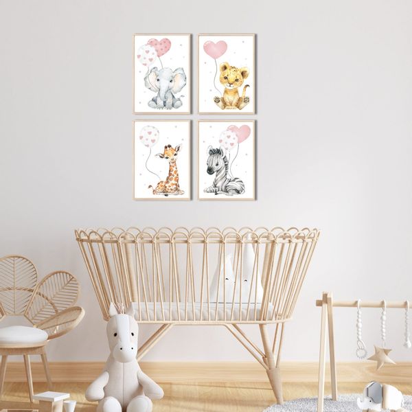 MeinBaby123® Poster Bilder Kinderzimmer, Tiere Poster günstig online kaufen