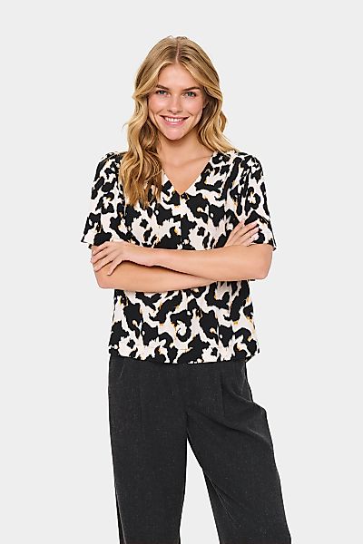 Saint Tropez Kurzarmbluse "MarcaSZ Blouse" günstig online kaufen