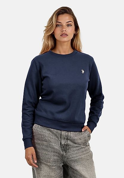 U.S. Polo Assn. Rundhalspullover USZoee – Damen Sweatshirt mit Rundhalsauss günstig online kaufen