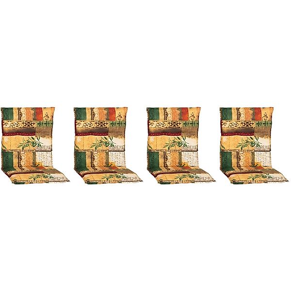 Beo Sitzauflage Niedriglehner Glasgow 4er-Set Beige-Natur günstig online kaufen