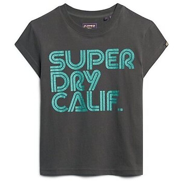 Superdry  T-Shirt T-shirt à logo scintillant femme  Retro günstig online kaufen