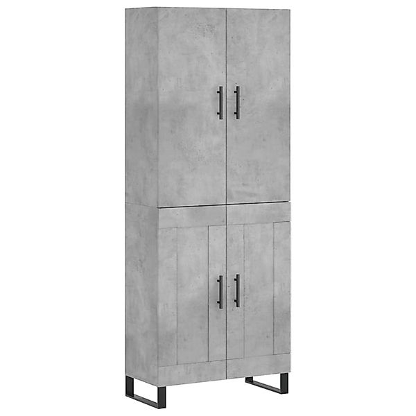 vidaXL Highboard Betongrau 69,5x34x180 cm Holzwerkstoff 3195815 günstig online kaufen