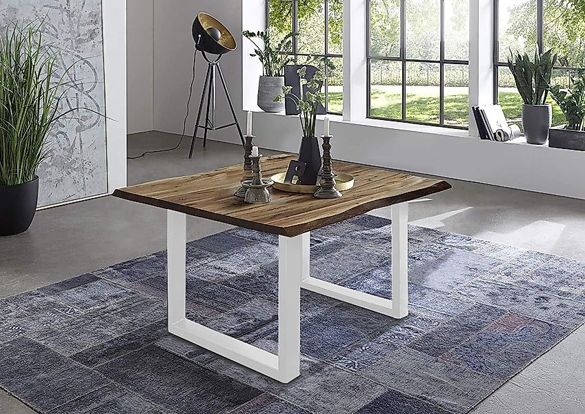 Loreno® Baumkantentisch Noah, massives Akazienholz, natürliche günstig online kaufen