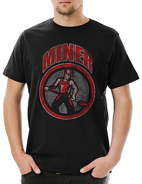 Urban Backwoods Print-Shirt Urban Backwoods Miner III Herren T-Shirt Schwar günstig online kaufen