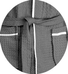 Badekönig Damenbademantel, Kapuze, Gürtel, Langform Waffelpique günstig online kaufen