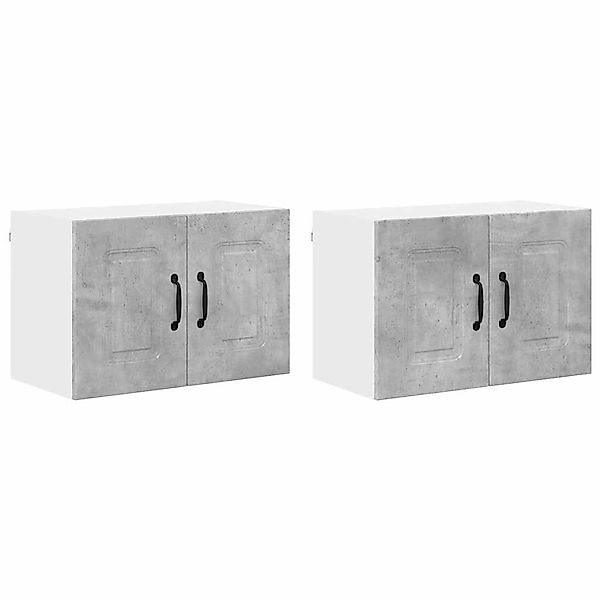 vidaXL Küchenwandschrank mit Regal 2 Stk Beton Grau 60 x 31 x 40 cm 884561 günstig online kaufen