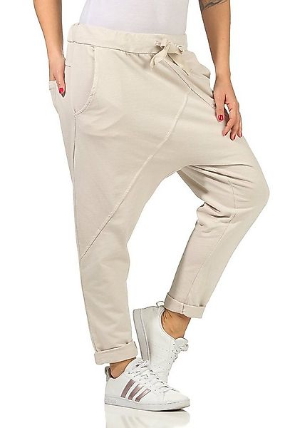 CLEO STYLE Jogginghose Damen Jogginghose 104 Beige Elastikbund mit Tunnelzu günstig online kaufen