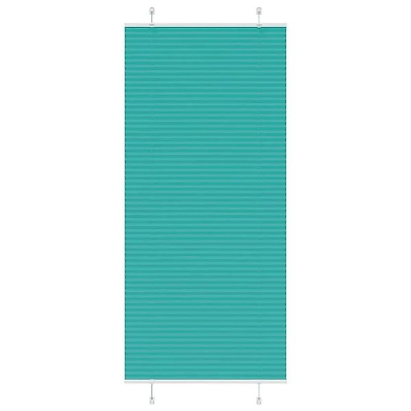 vidaXL Plissee Petrolgrün 90x200 cm Stoffbreite 89,4 cm Polyester 4015413 günstig online kaufen