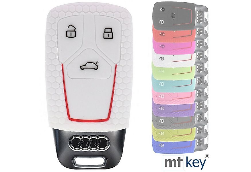 mt-key Schlüsseltasche Autoschlüssel Softcase Silikon Schutzhülle im Wabe D günstig online kaufen