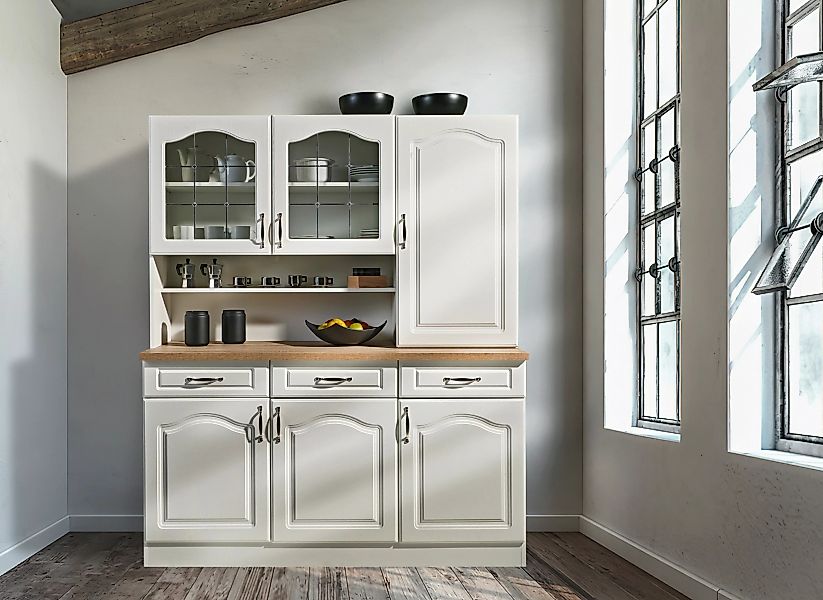 wiho Küchen Küchenbuffet "Linz", 150 cm breit, in Landhaus-Optik günstig online kaufen