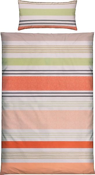 REDBEST Bettwäsche Bettwäsche, Mako-Satin, Satin Streifen günstig online kaufen