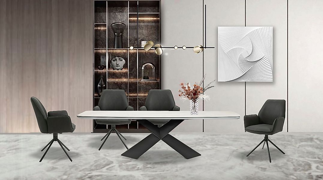 byLIVING Esszimmerstuhl "Blair" (Set) 2 Stk.2er-Set, 360 Grad drehbar, gemü günstig online kaufen