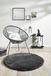 my home Fellteppich "Alpa" rund 35 mm Höhe Kunstfell, Uni Farben, sehr weic günstig online kaufen