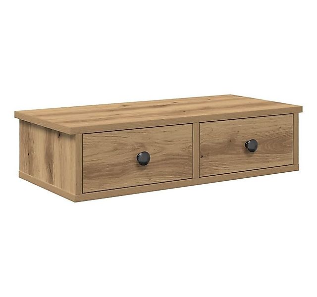 vidaXL Regal Wandregal mit Schubladen Artisan-Eiche 60x28x15cm Holzwerkstof günstig online kaufen